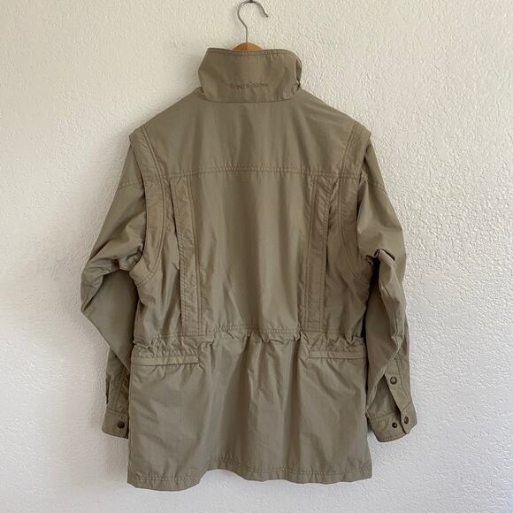 Vintage Royal Robbins Go Everywhere Convertible Jacket Vest Khaki Nylon Womens S - Picture 5 of 16